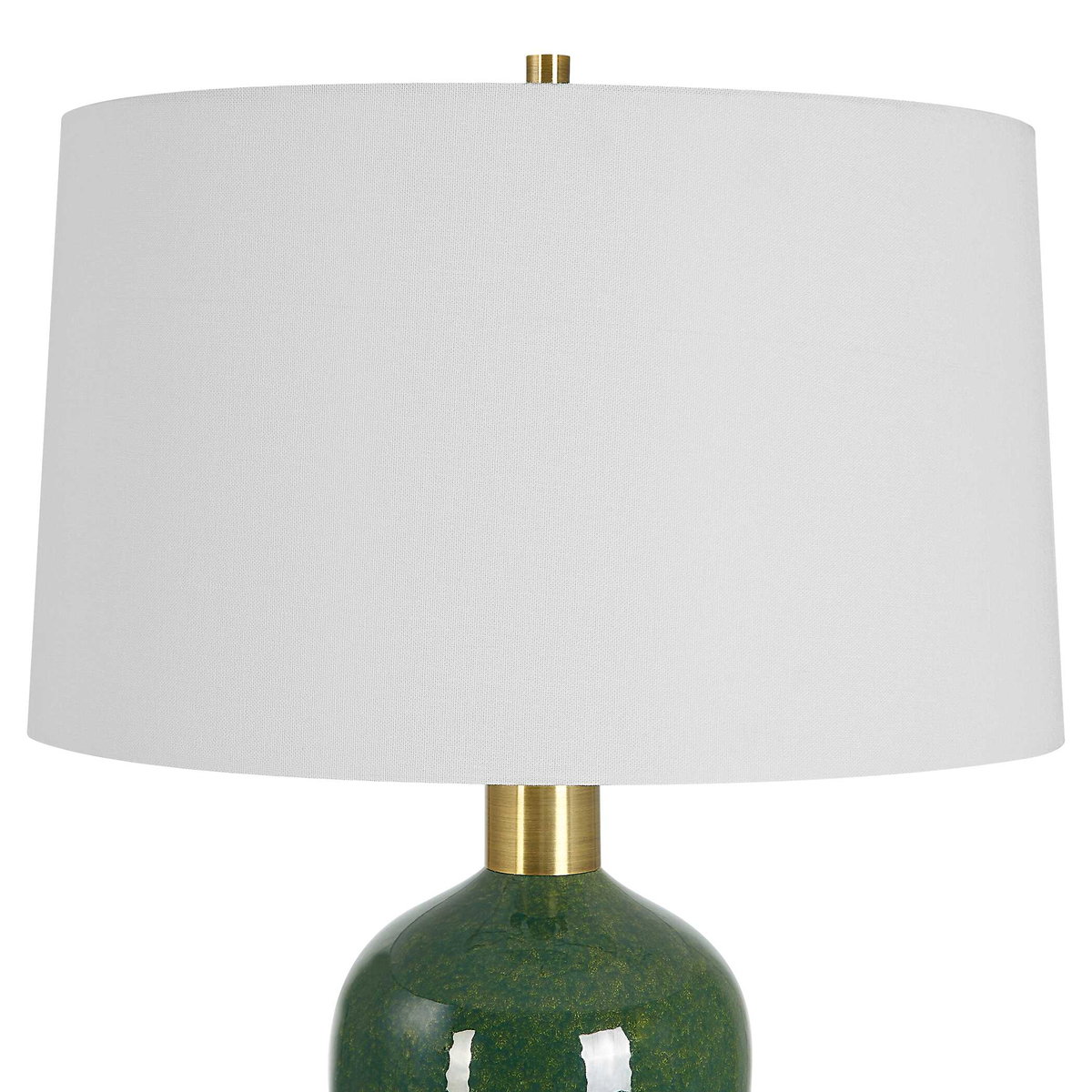 Verdell Green Table Lamp, by Uttermost, 1'5" width x 2'5" height x 1'5" depth View 6