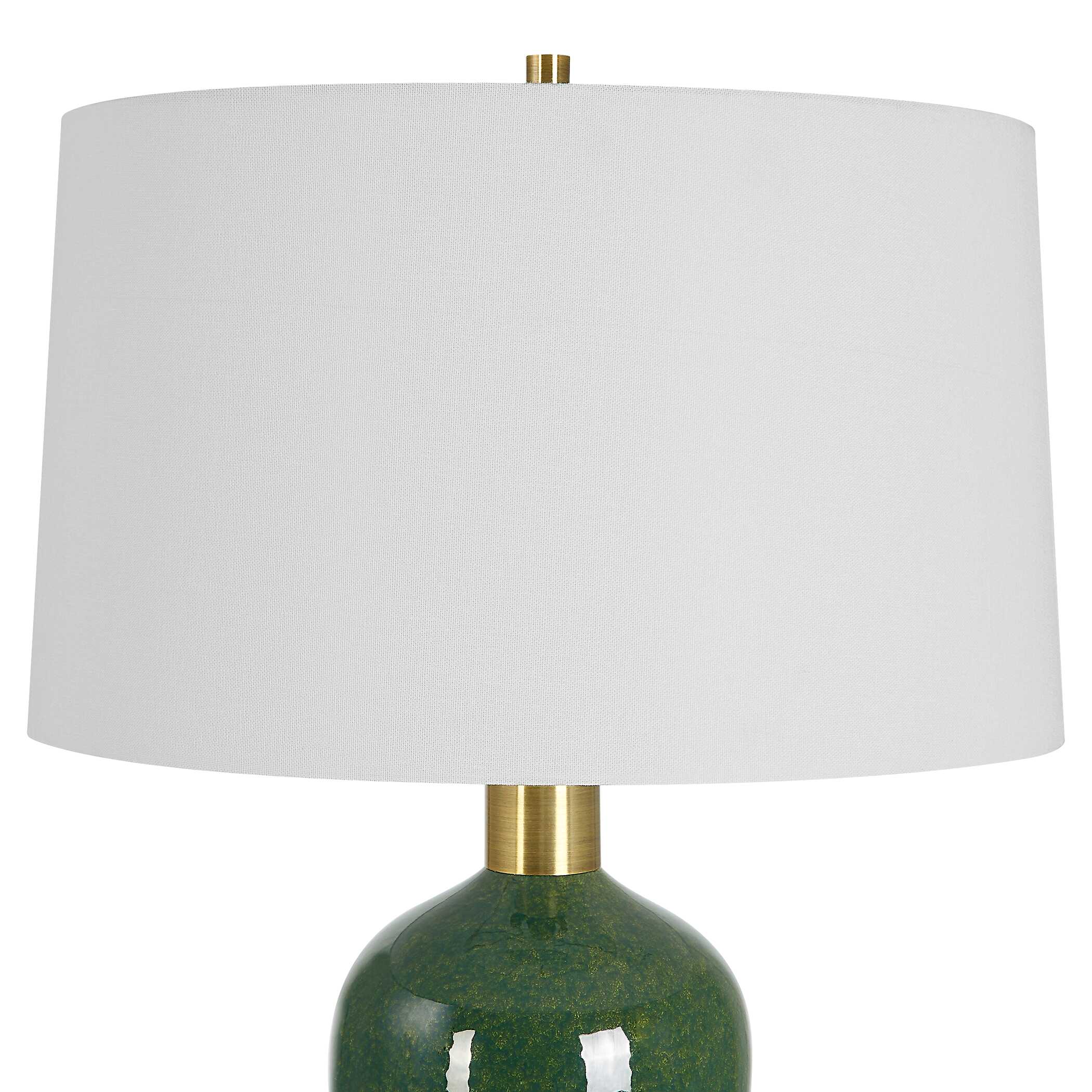 Verdell Green Table Lamp, by Uttermost, 17" width x 29" height x 17" depth View 6