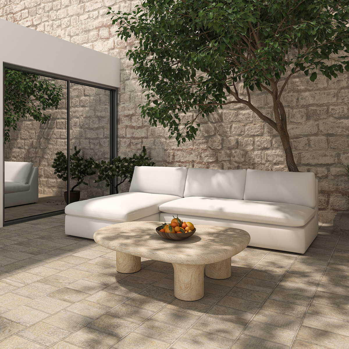 Miles Outdoor Chaise White, Chaise Lounges & Daybed by Moe's Home, 65" width x 35.8" height x 40" depth View 9