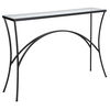 Alayna Black Metal & Glass Console Table 4 Alayna Black Metal & Glass Console Table thumbnail 4