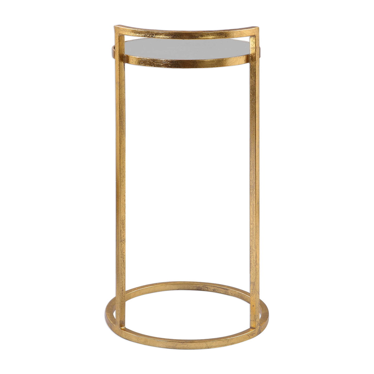 Cailin Gold Accent Table, Furniture by Uttermost, 14.17" width x 25.98" height x 14.17" depth View 5