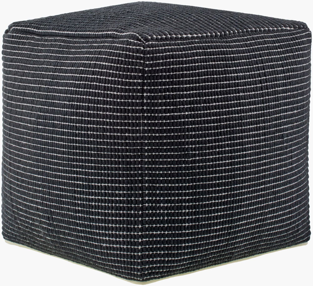 Chunky Grid Pouf large image 