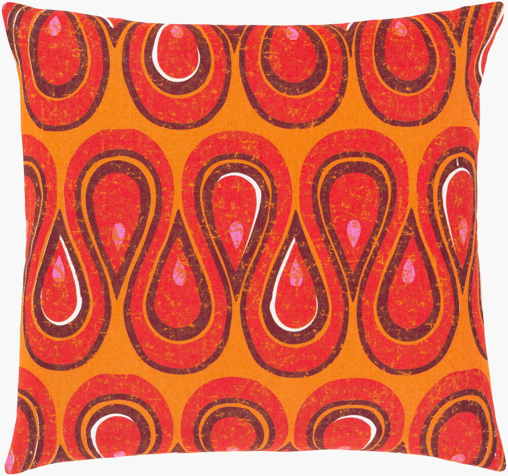 Global Brights Accent Pillow, Decorative Pillow by Surya, 18" length x 18" width