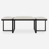 Triple Cloud Modern Upholstered Bench thumbnail 0