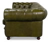Savile Leather Sofa, Green thumbnail 8
