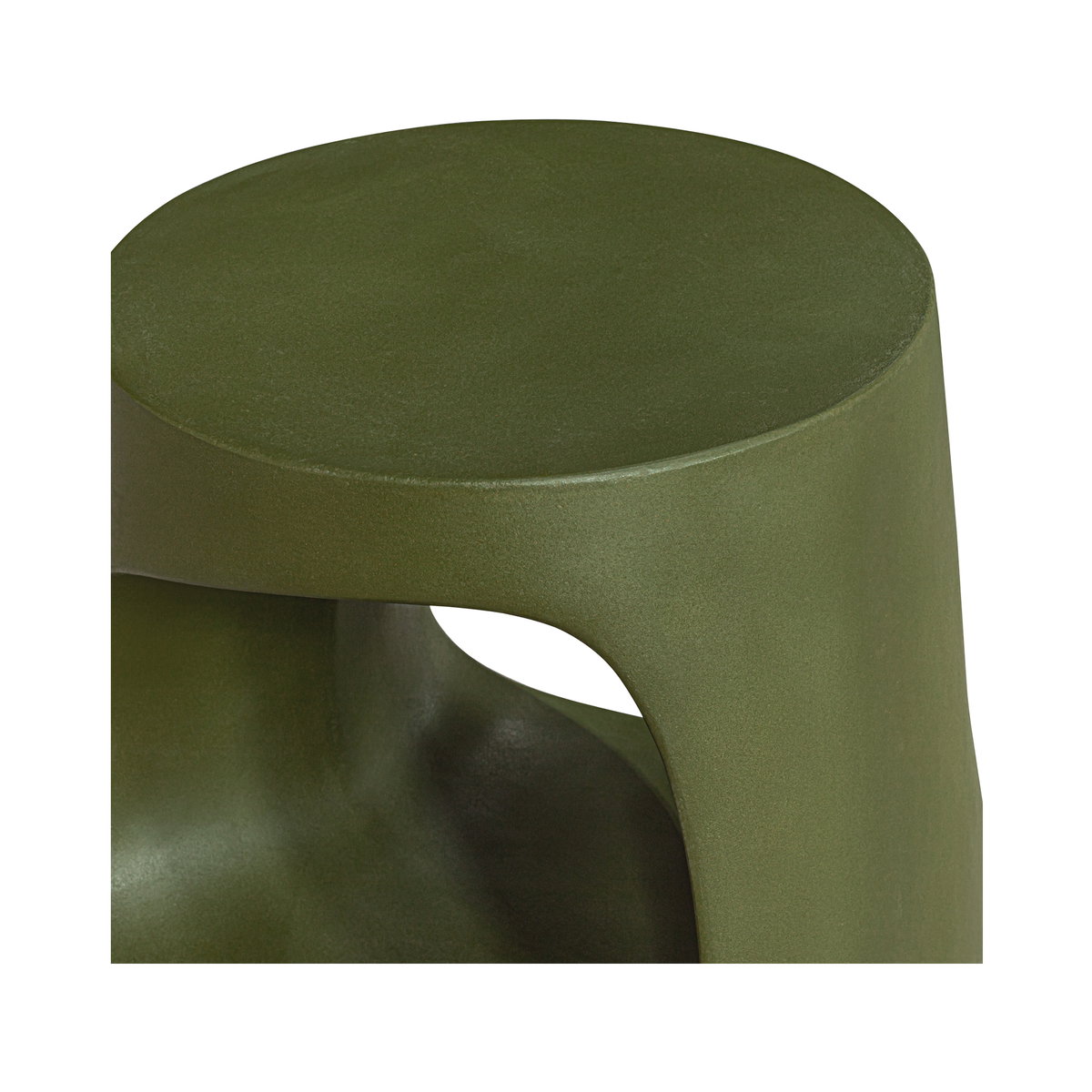 Rothko Outdoor Stool Green, Outdoor Chair by Moe's Home, 1'5.75" width x 1'5.75" height x 1'5.5" depth View 4