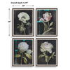 Florals On Black Framed Prints Set/4, Painting by Uttermost, 20" width x 26" height x 1.37" depth thumbnail 3