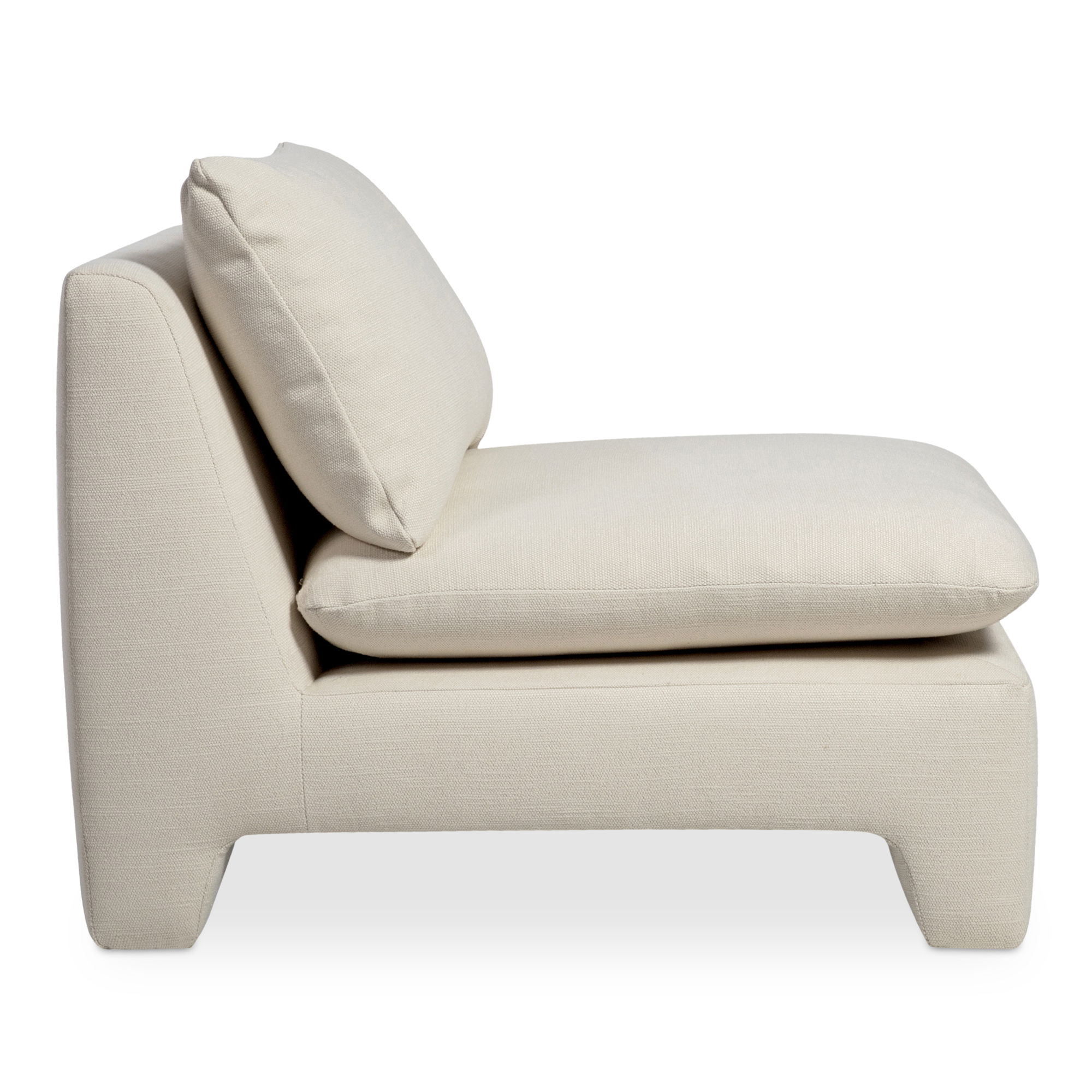 Estelle Lounge Chair Cream large image 