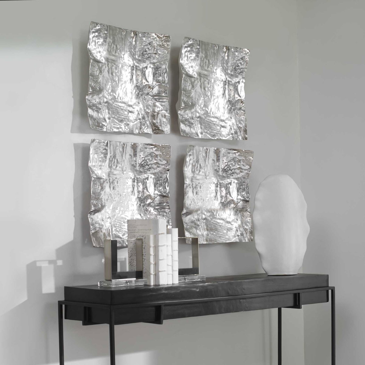 Archive Nickel Wall Decor, Art by Uttermost, 19" width x 19" height x 4" depth View 4