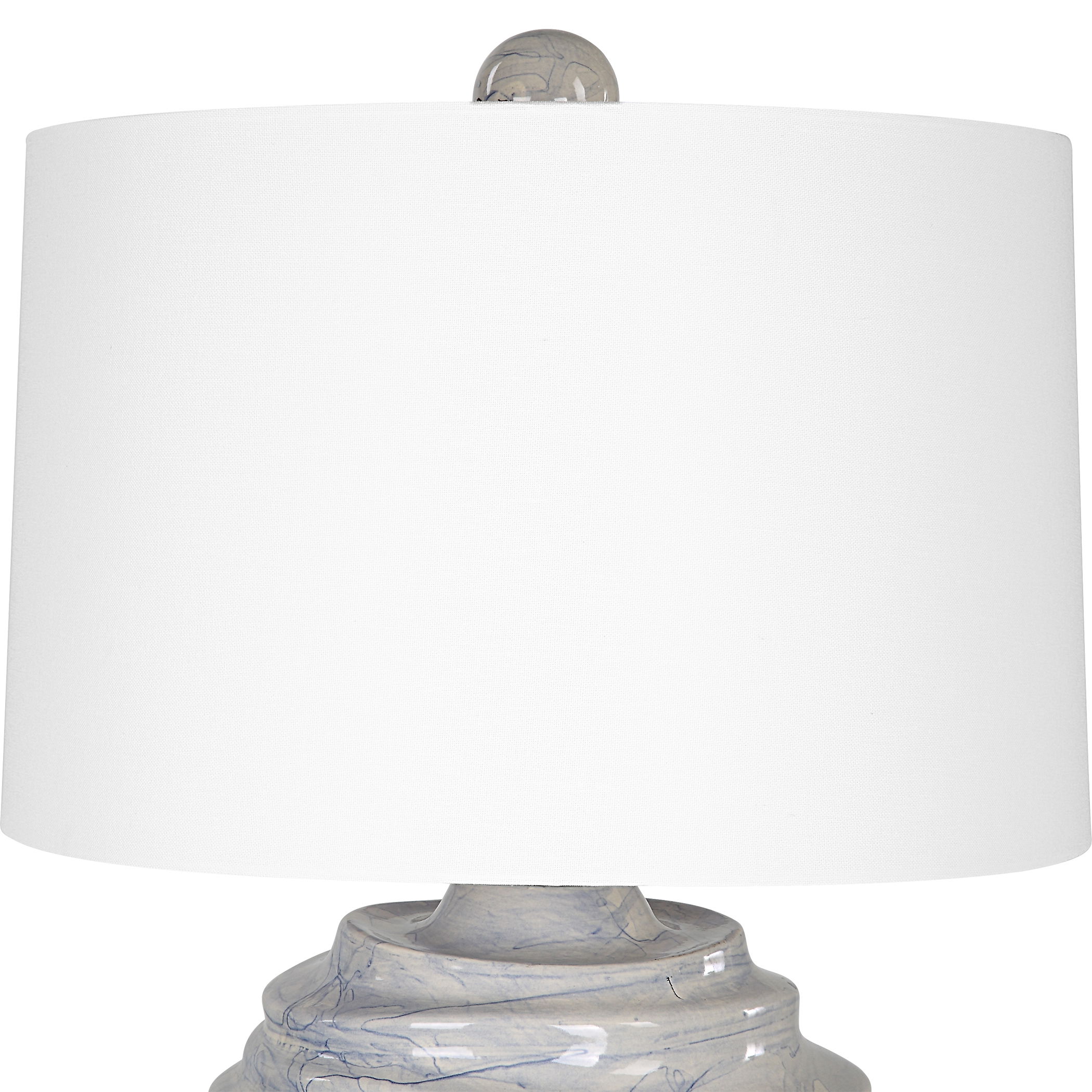 Waves Blue & White Accent Lamp large image 