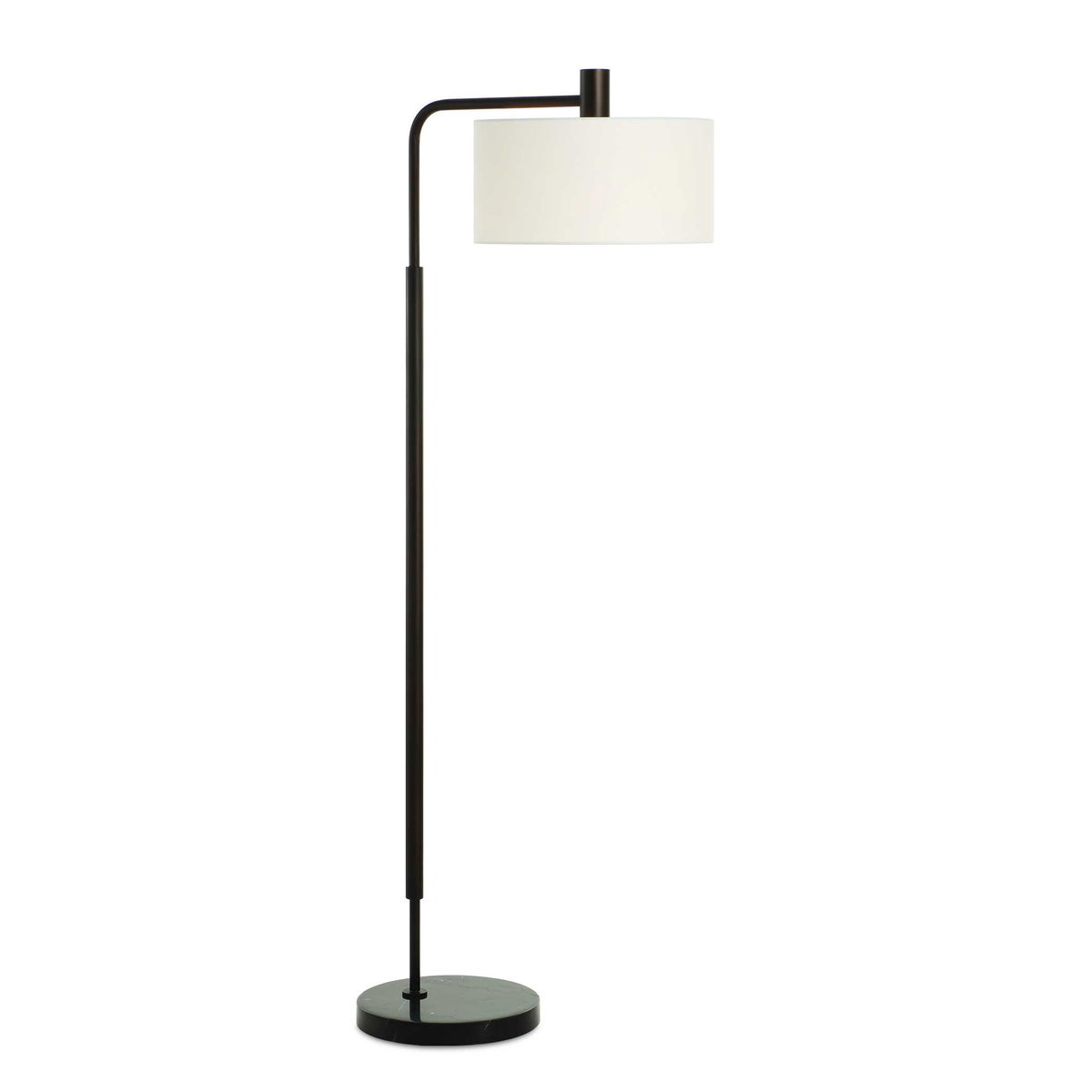 Richie Black Floor Lamp, by Uttermost, 2'2.25" width x 5'6" height x 1'4" depth View 1