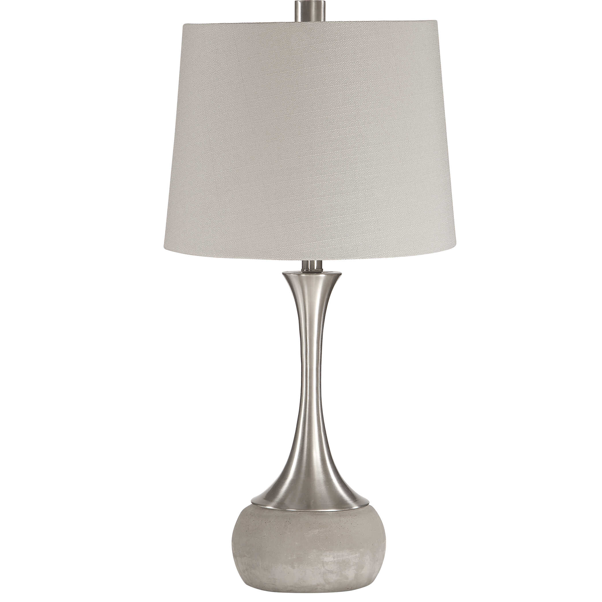 Niah Brushed Nickel Lamp large image 