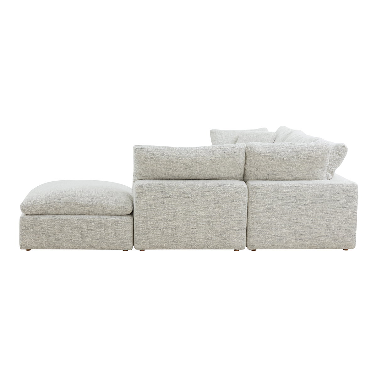 Terra Condo Dream Modular Sectional Coastside Sand, Sectional Sofa by Moe's Home, 114" width x 32" height x 114" depth View 4