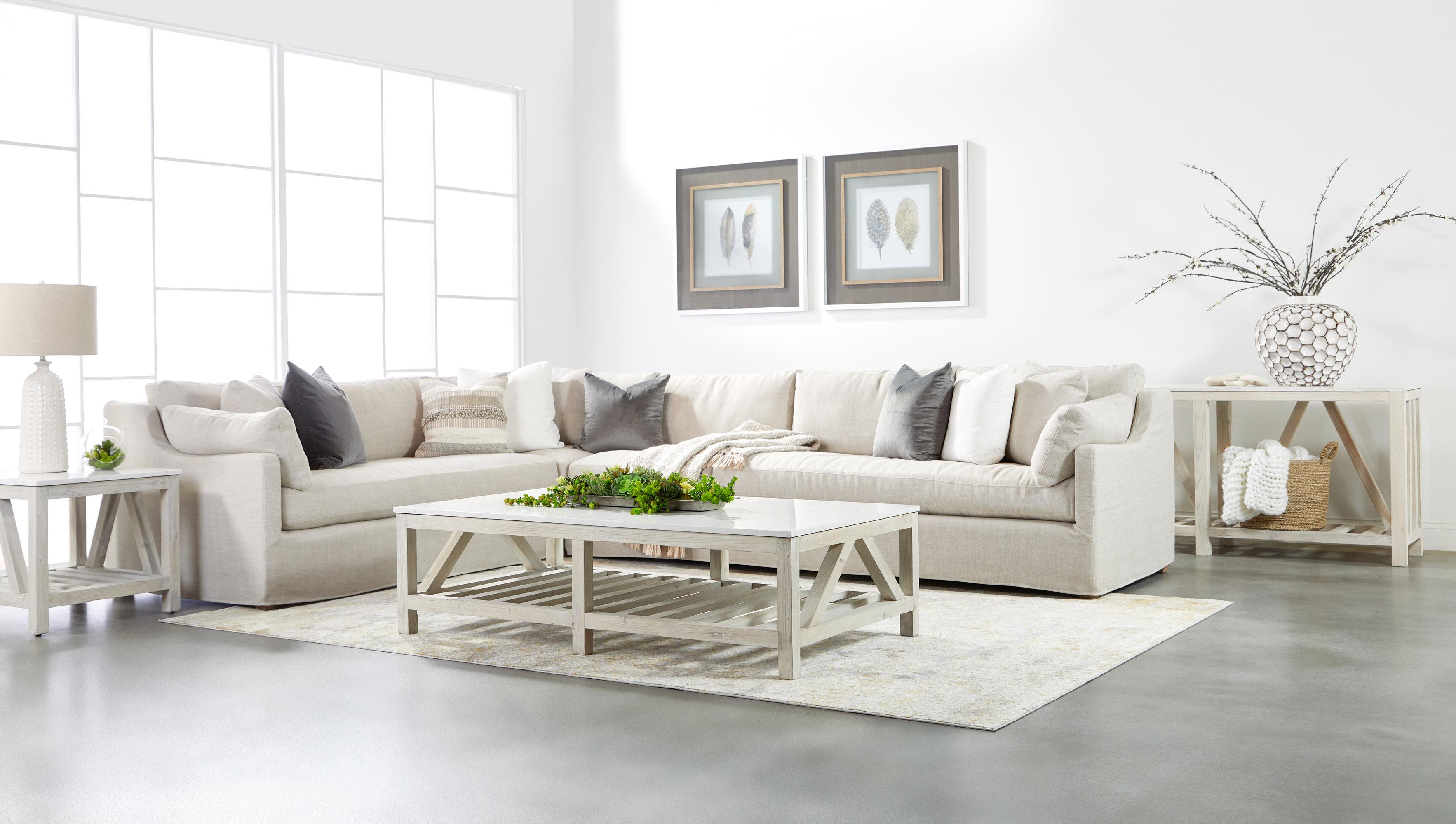 Lena Modular Slipcover 1-Seat Armless Chair large image 