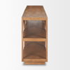Bela 80' Medium Brown Wood Arched Console Table, by Mercana, 80" length x 16" width x 29" height thumbnail 7