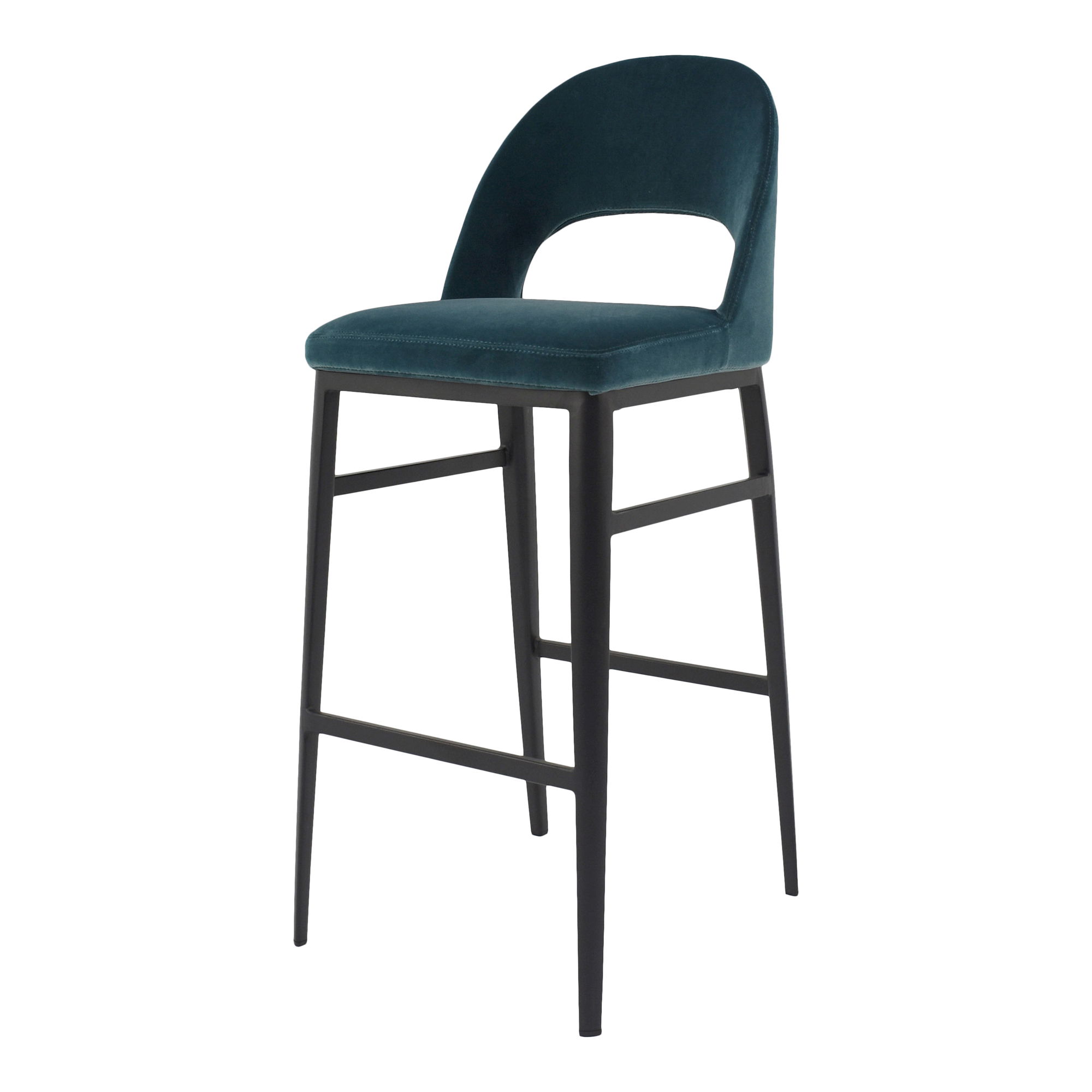 Roger Bar Stool Teal, Counter & Bar Stool by Moe's Home, 16.5" width x 42" height x 20" depth View 2