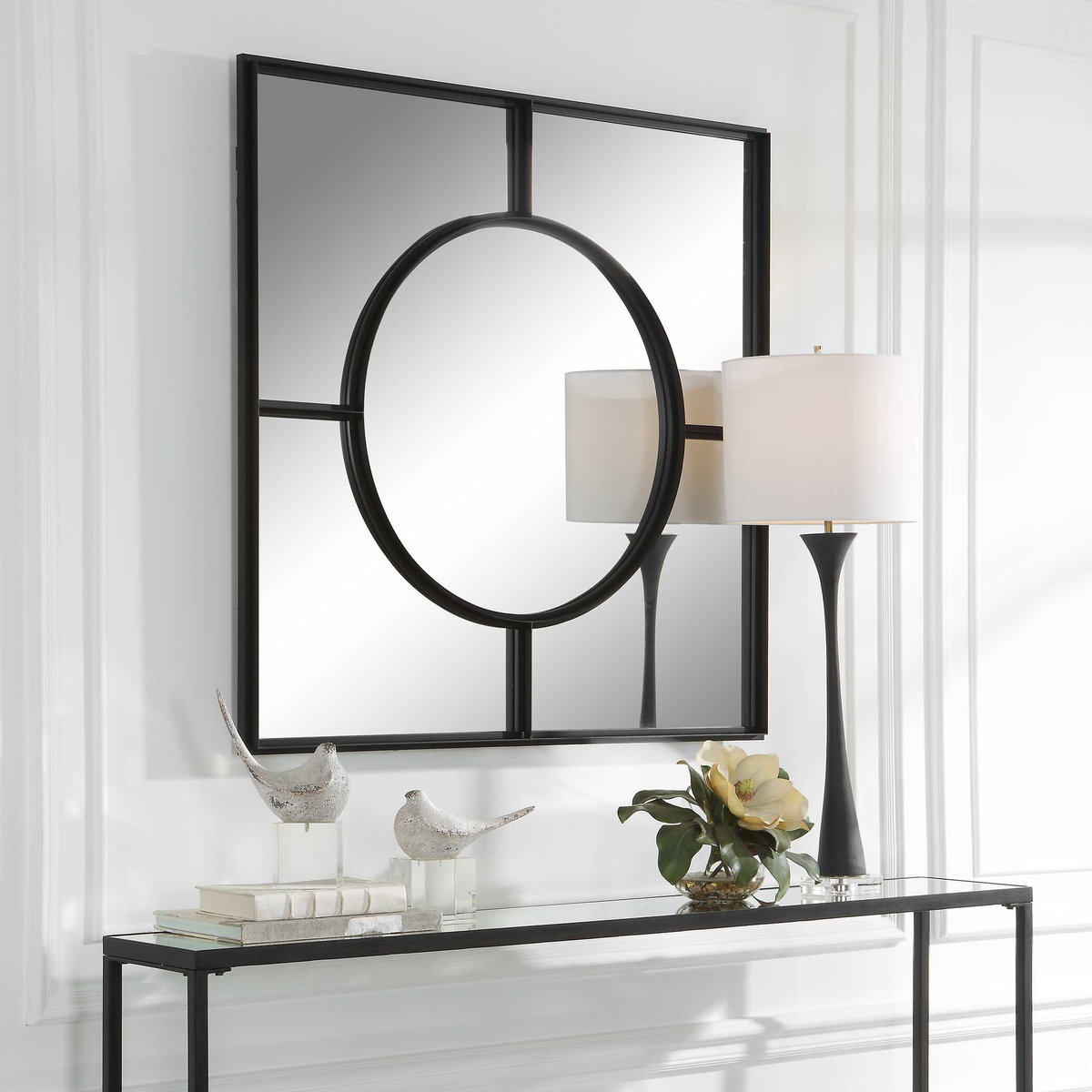Spurgeon Square Window Mirror, by Uttermost, 3'3.37" width x 3'3.37" height x 1.5" depth View 4