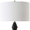 Threefold Black Stone Table Lamp, by Uttermost, 16" width x 29.75" height x 16" depth thumbnail 6