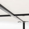 Lucas 30x30 White Marble Top Black Metal Base Coffee Table thumbnail 8