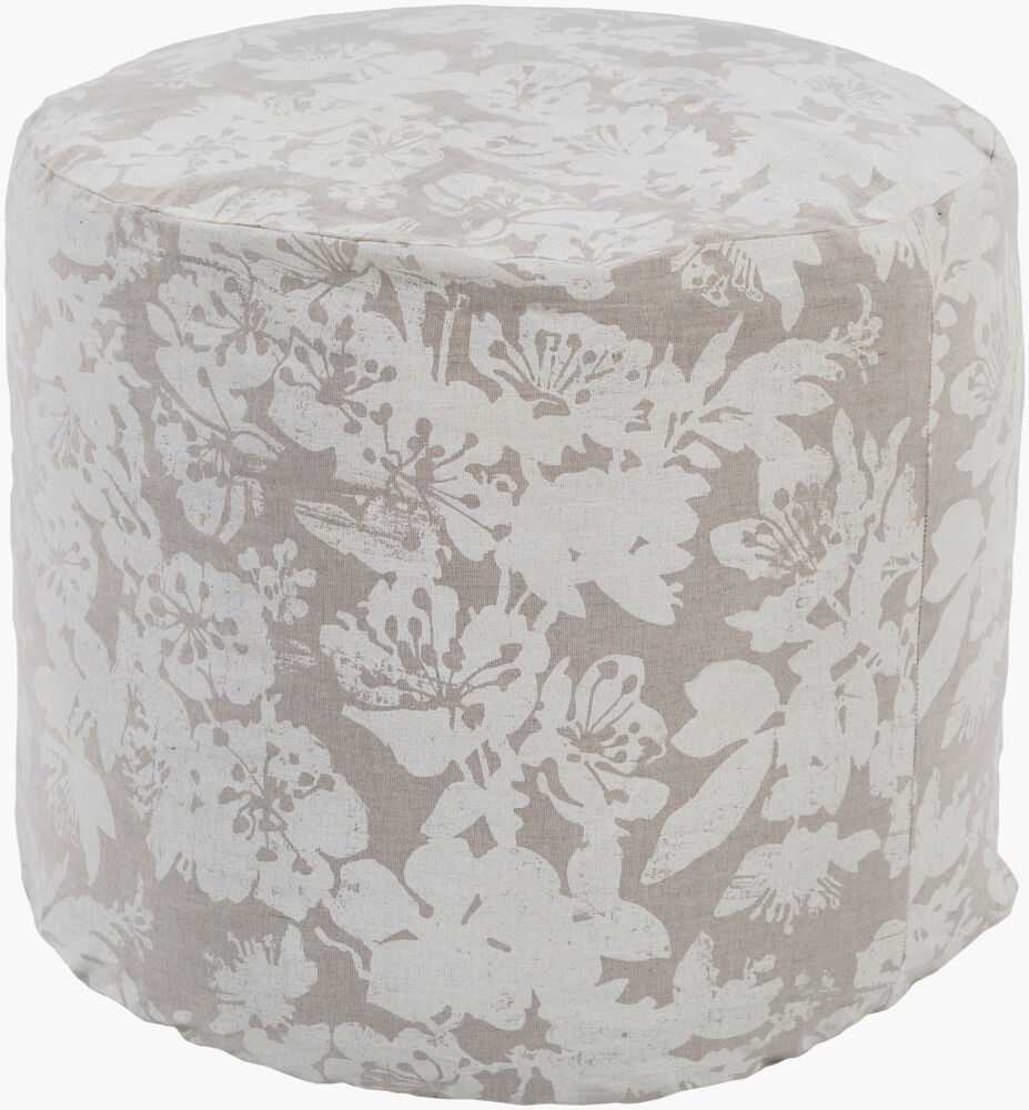 Clara Pouf, Ottoman by Surya, 18" width x 18" height