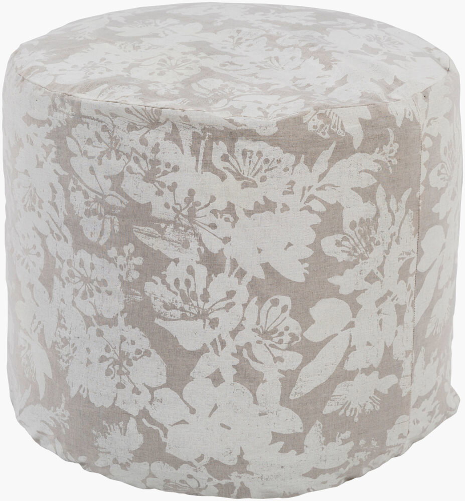 Clara Pouf, Ottoman by Surya, 18" width x 18" height