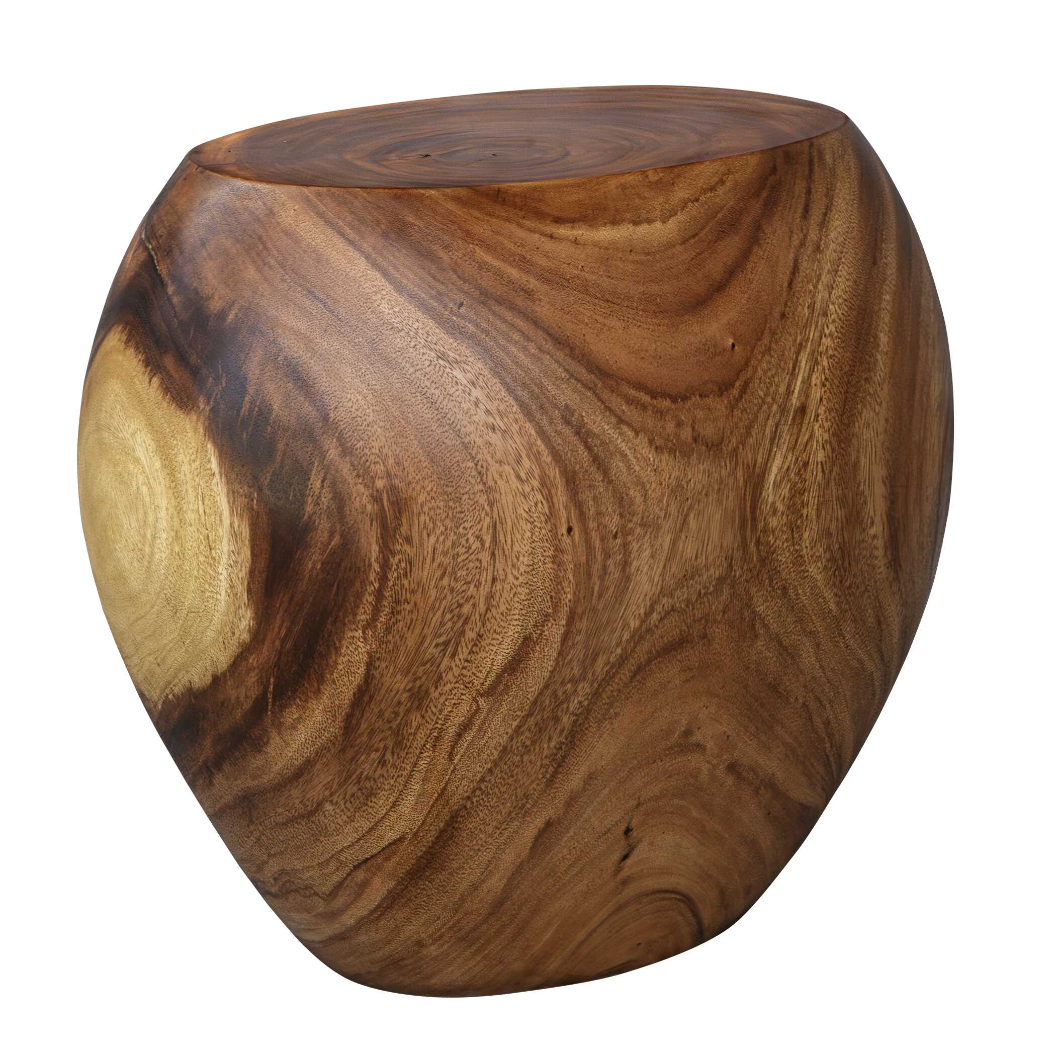 Lomas Solid Wood Accent Stool large image 
