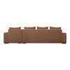 Thomas Right Sectional Rust, Sectional Sofa by Moe's Home, 125" width x 36" height x 41" depth thumbnail 5