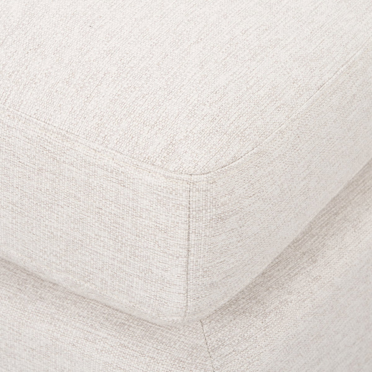 Halston Large Ottoman Oatmeal Performance Fabric, Sectional Sofa by Mercana, 38.5" length x 38.5" width x 19" height View 7