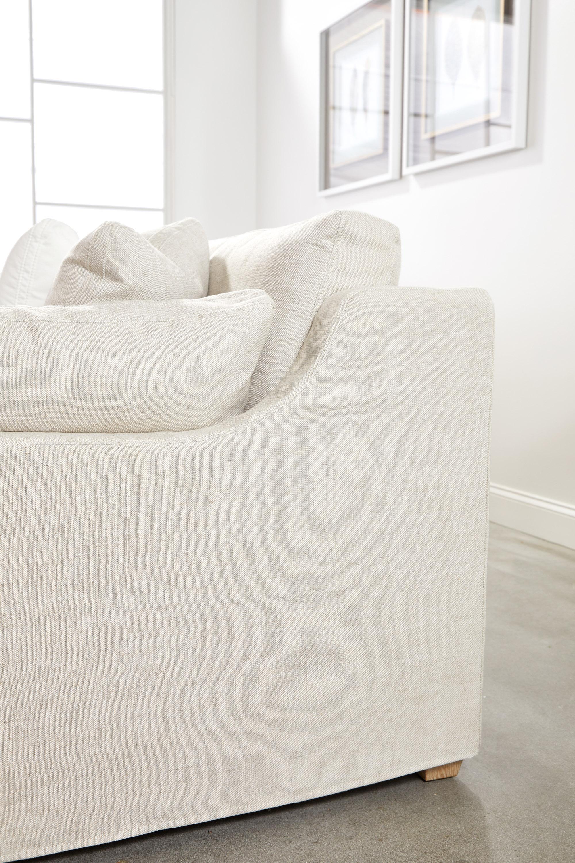 Lena Modular Slipcover 2-Seat Right Slope Arm Sofa Lena Modular Slipcover 2-Seat Right Slope Arm Sofa large image