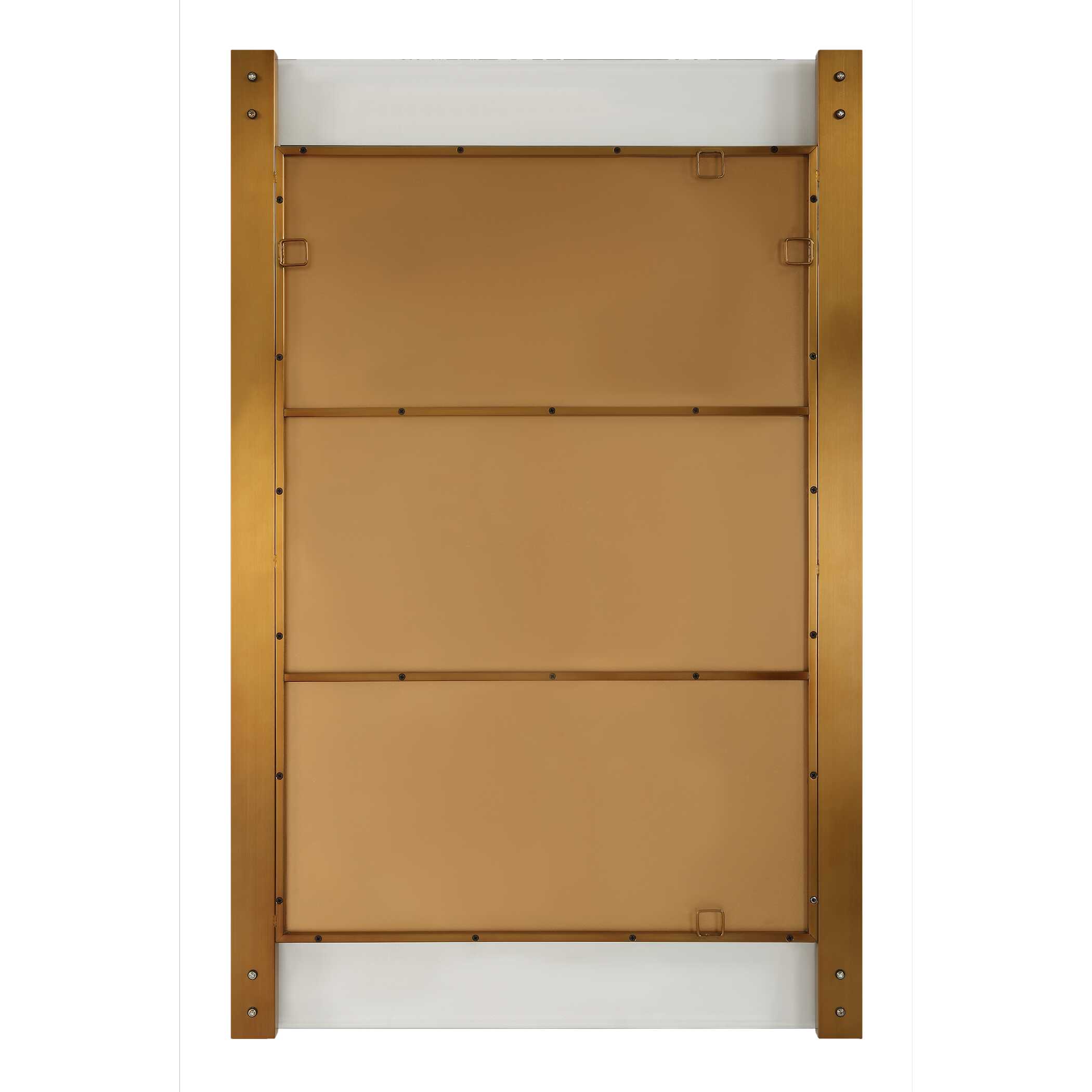 Nera Plated Brass Mirror, by Uttermost, 28" width x 44" height x 2" depth View 7