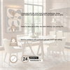 Legolas 60' Round Dining Table | Modern | Brown Wood | Seats 6, by Mercana, 60" length x 60" width x 30" height thumbnail 4