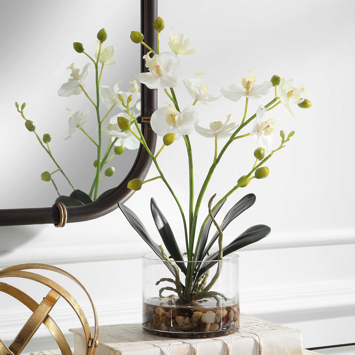 Glory Orchid, Artificial Plants & Flower by Uttermost, 11.25" width x 13" height x 5.25" depth View 5