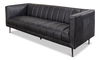 *Lexington Sofa Nottinghill Grey Leather, Sofas & Sectional by Sarreid, 83" length x 31" width x 28" height thumbnail 1