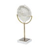 Sandy III (Large) 8L x 4W White Coastal Sand Dollar Object, Decorative Object by Mercana, 8.07" length x 3.94" width x 15.16" height thumbnail 1