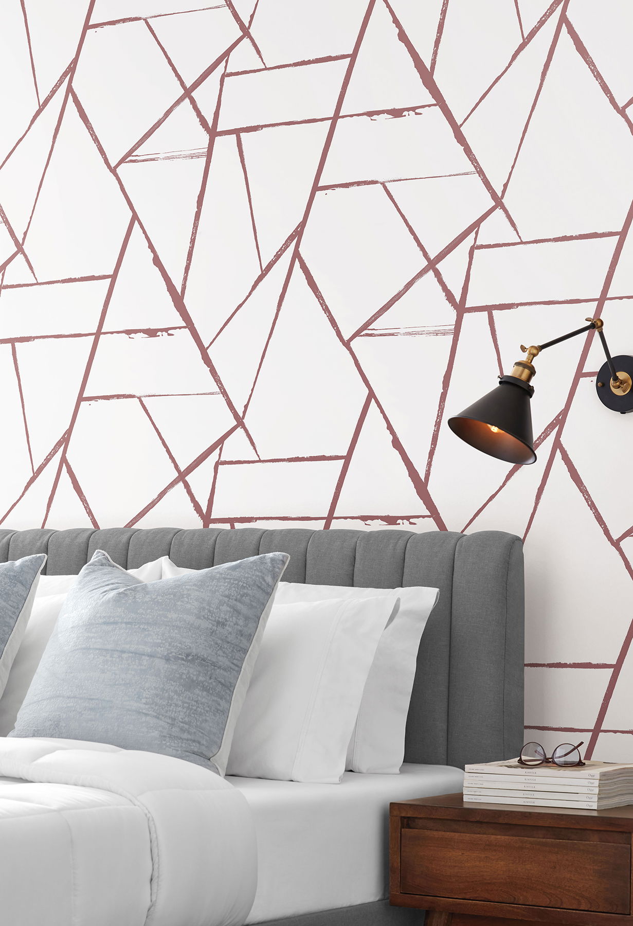 Intersect Spice Red Wallpaper large image 