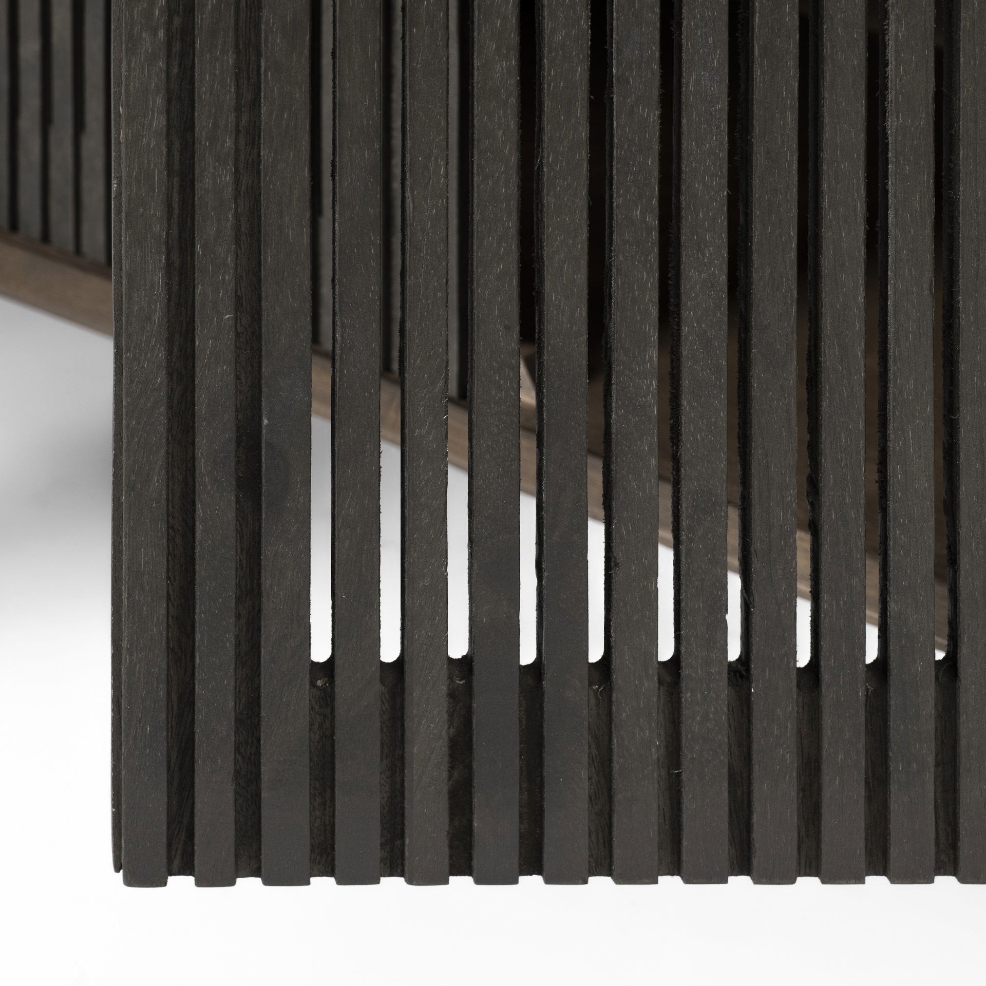 Grace I Two-Toned Brown Solid Wood TV Stand Media Console with Slated Doors, TV up to 82', by Mercana, 72" length x 20.5" width x 24.25" height View 11