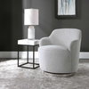 Hobart Casual Swivel Chair, Accent Chair by Uttermost, 28" width x 30" height x 28" depth thumbnail 5