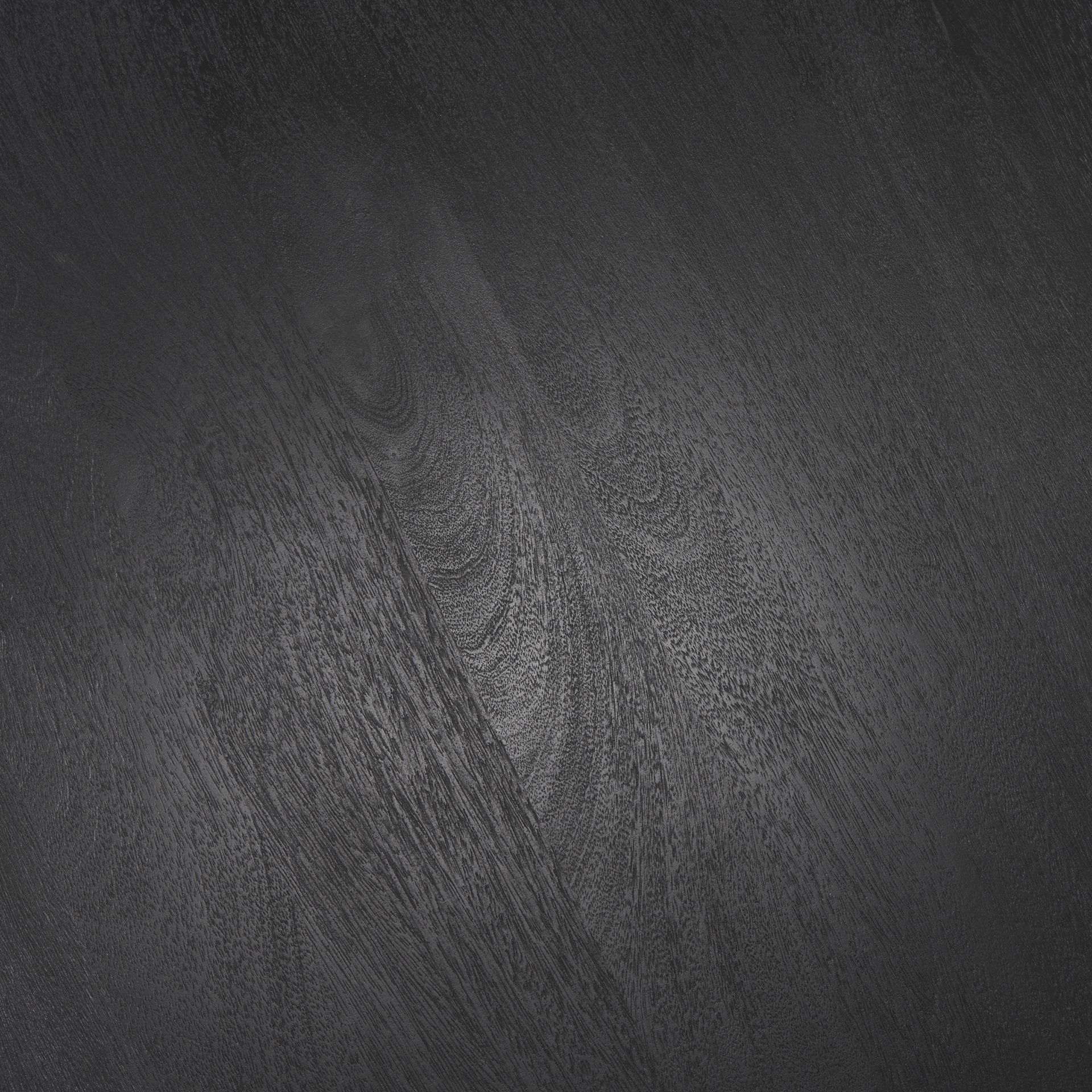 Soma Textured Black Mango Wood Round Dining Table, by Mercana, 48" length x 48" width x 30" height View 4