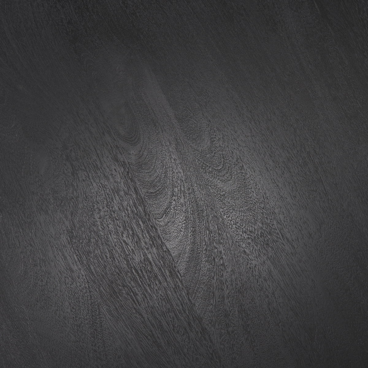 Soma Textured Black Mango Wood Round Dining Table, by Mercana, 48" length x 48" width x 30" height View 4