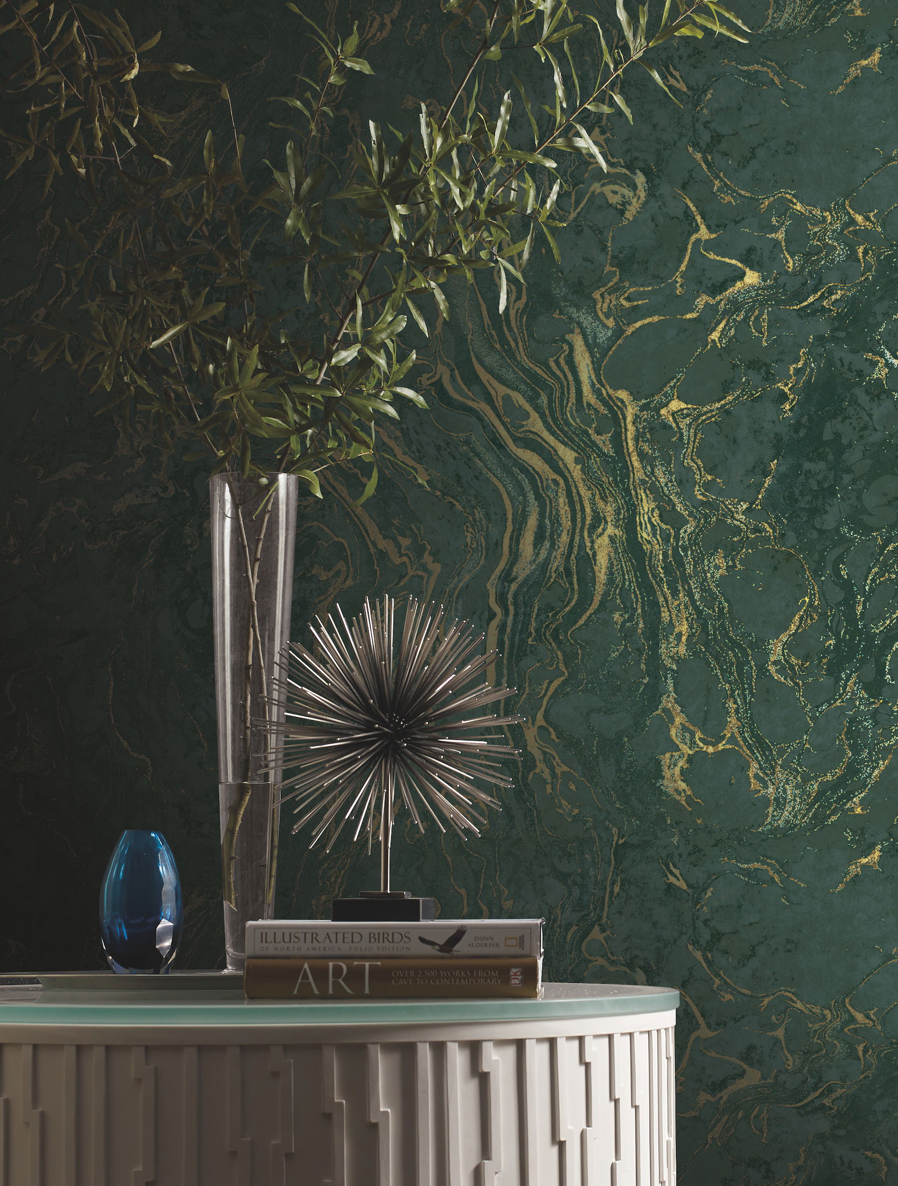 Polished Marble Green Wallpaper large image 