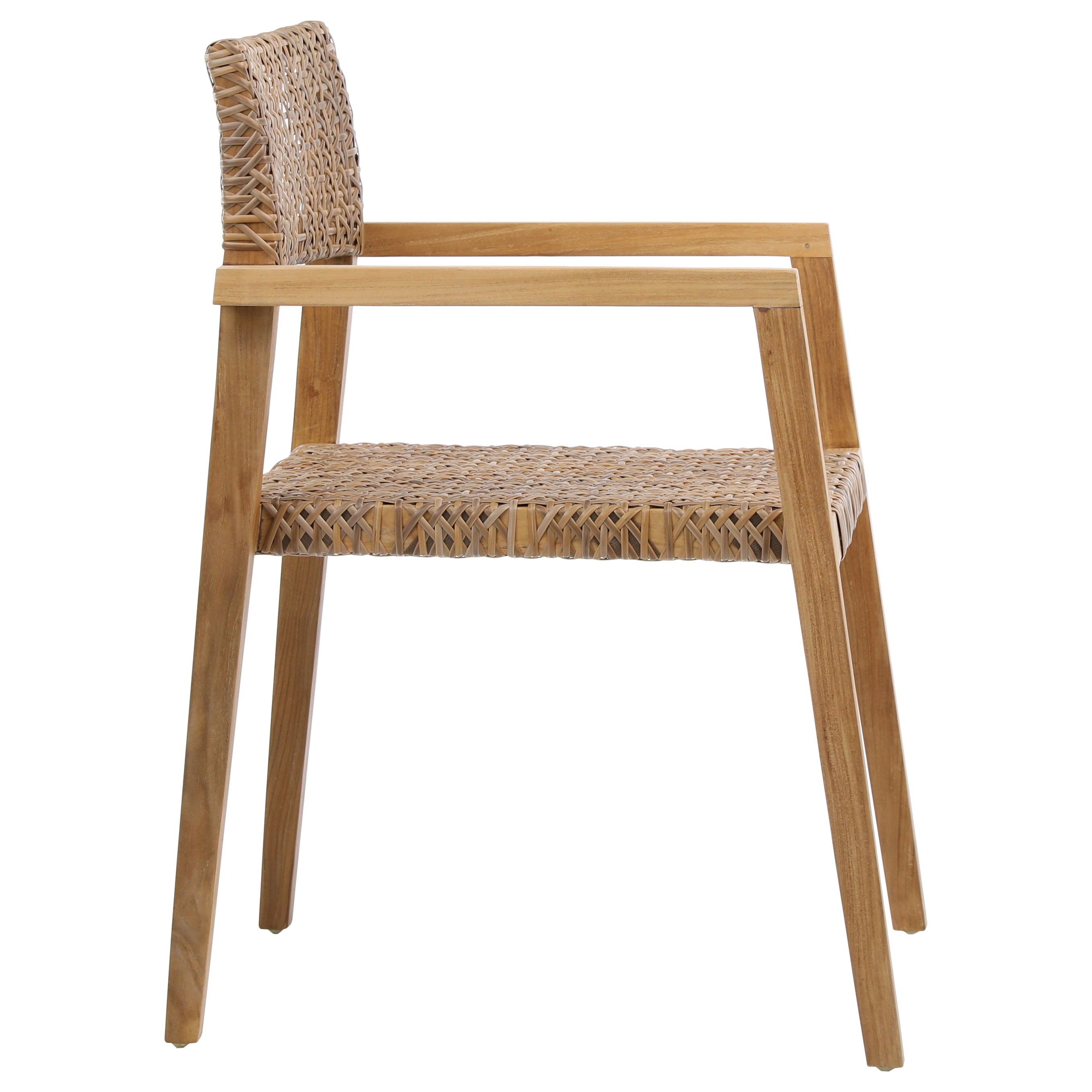 Chairs  Deeta Outdoor Dining Chair Set of 2 Brown large image 