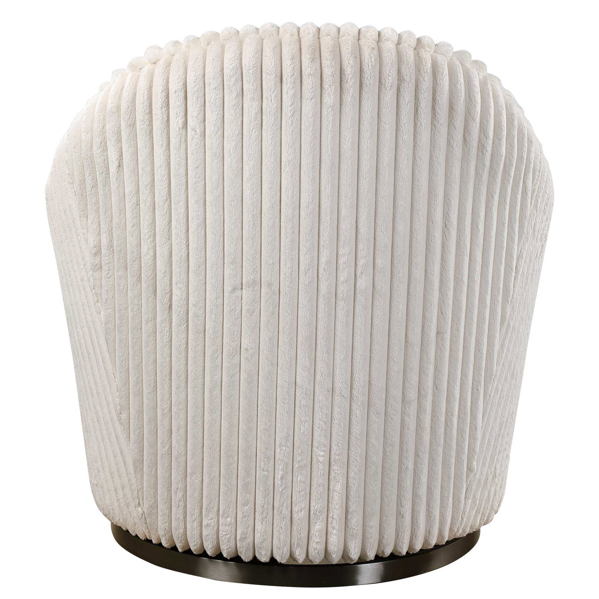 Crue White Swivel Chair, Accent Chair by Uttermost, 29" width x 32" height x 31" depth View 8