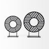 Micra  Matte Black Metal Decorative Object on a Stand thumbnail 7