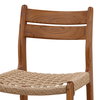 Connelly Outdoor Bar Stool Natural, Counter & Bar Stool by Dovetail, 18.1" width x 43.5" height x 22.44" depth thumbnail 5