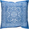 Indigo Blues Accent Pillow, Decorative Pillow by Surya, 18" length x 18" width thumbnail
