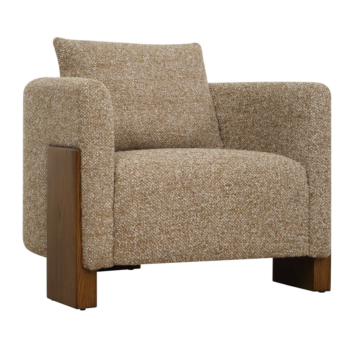 Halligan Upholstered Accent Chair, by Uttermost, 32.7" width x 25.2" height x 32.3" depth View 4