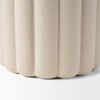 Mira Tall Textured Blush Beige Fluted Ceramic Vase thumbnail 5
