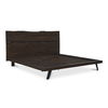 Madagascar King Platform Bed Dark Brown, by Moe's Home, 91.5" width x 48" height x 89" depth thumbnail 2