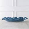 Ruffled Feathers Blue Bowl, Decorative Tray by Uttermost, 24" width x 4" height x 9.84" depth thumbnail 2