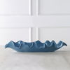 Ruffled Feathers Blue Bowl, Decorative by Uttermost, 24" width x 4" height x 9.84" depth thumbnail 2